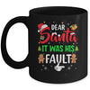 Dear Santa It Was His Fault Funny Christmas Couples Mug | teecentury