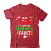 Dear Santa It Was My Husband's Fault Christmas Family Couple Shirt & Sweatshirt | teecentury
