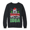 Dear Santa It Was Papa's Idea Christmas Santa Hat Candy Cane Shirt & Sweatshirt | teecentury