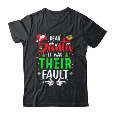 Dear Santa It Was Their Fault Funny Christmas Couples Shirt & Sweatshirt | teecentury