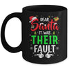 Dear Santa It Was Their Fault Funny Christmas Couples Mug | teecentury