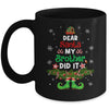 Dear Santa My Brother Did It ELF Matching Christmas Kids Mug | teecentury