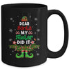 Dear Santa My Sister Did It ELF Matching Christmas Kids Mug | teecentury