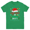 Dear Santa My Sister Did It Funny Christmas Girls Kids Boys Youth Shirt | teecentury