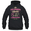 December 1945 80 Years Of Being Awesome Retro 80th Birthday Shirt & Tank Top | teecentury