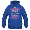 December 1945 80 Years Of Being Awesome Retro 80th Birthday Shirt & Tank Top | teecentury