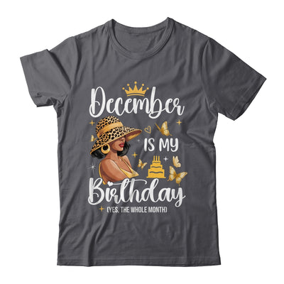 December Is My Birthday African American Woman Birthday Queen Shirt & Tank Top | teecentury