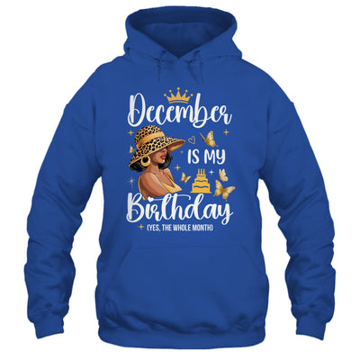 December Is My Birthday African American Woman Birthday Queen Shirt & Tank Top | teecentury