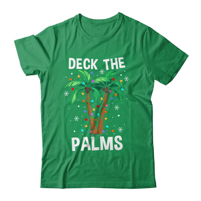 Deck The Palms Tropical Hawaii Christmas Palm Tree Lights Shirt & Sweatshirt | teecentury