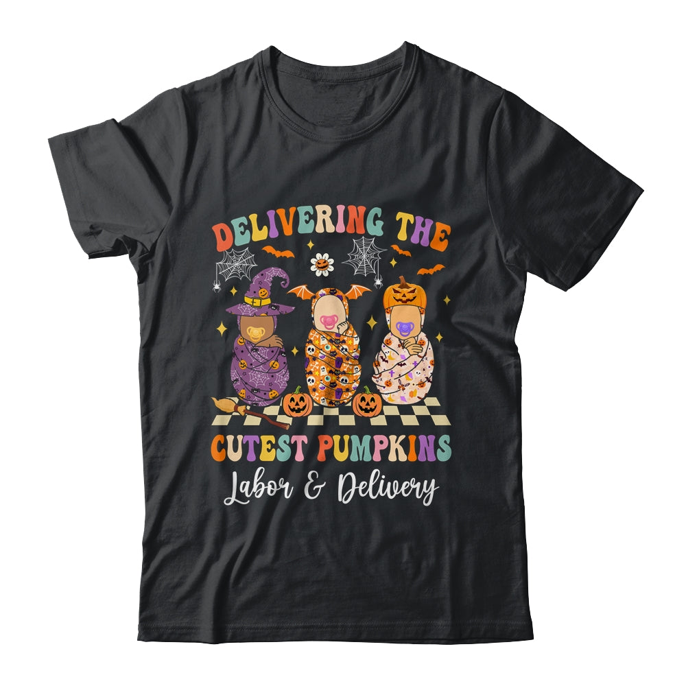 Delivering Cutest Pumpkins Labor Delivery Nurse Halloween Shirt & Hoodie | teecentury