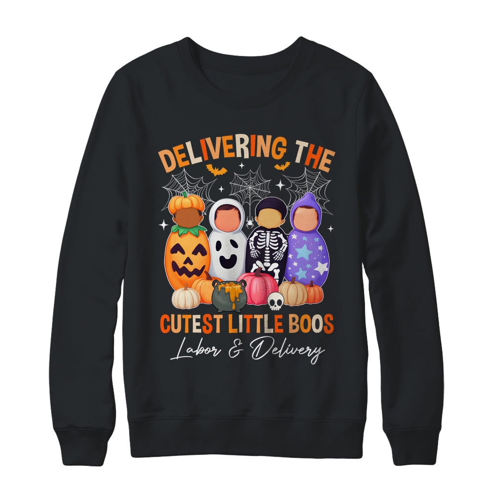 Delivering The Cutest Boos Labor & Delivery Halloween Nurse Shirt & Sweatshirt | teecentury