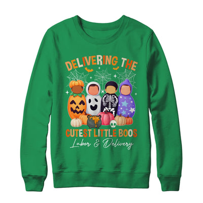 Delivering The Cutest Boos Labor & Delivery Halloween Nurse Shirt & Sweatshirt | teecentury