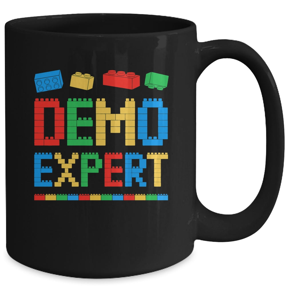 Demo Expert Master Builder Block Building Brick Builder Kid Mug | teecentury
