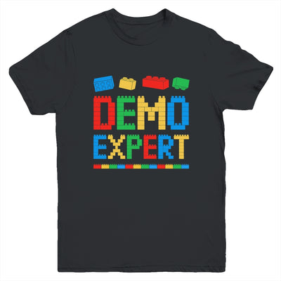 Demo Expert Master Builder Block Building Brick Builder Kid Youth Shirt | teecentury