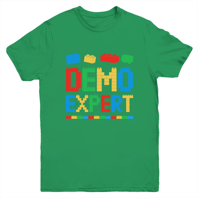 Demo Expert Master Builder Block Building Brick Builder Kid Youth Shirt | teecentury