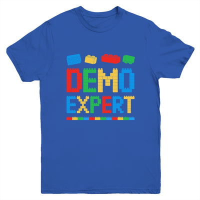 Demo Expert Master Builder Block Building Brick Builder Kid Youth Shirt | teecentury