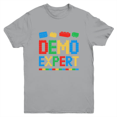 Demo Expert Master Builder Block Building Brick Builder Kid Youth Shirt | teecentury