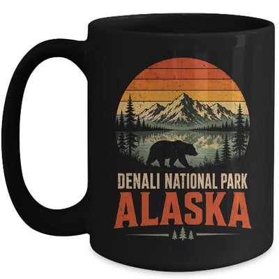 Denali National Park Alaska Moose Retro Sunset Outdoor Hiking Mug | teecentury