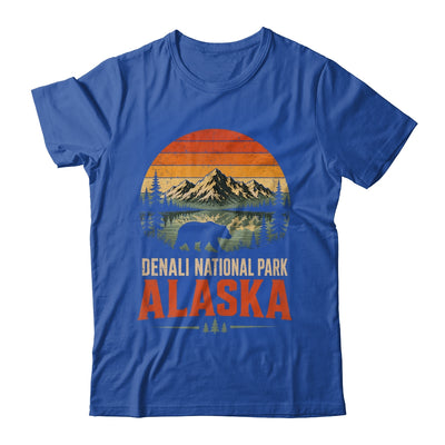 Denali National Park Alaska Bear Retro Sunset Outdoor Hiking Shirt & Hoodie | teecentury