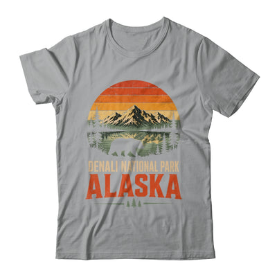 Denali National Park Alaska Bear Retro Sunset Outdoor Hiking Shirt & Hoodie | teecentury