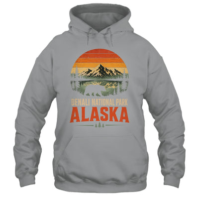Denali National Park Alaska Bear Retro Sunset Outdoor Hiking Shirt & Hoodie | teecentury