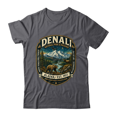 Denali National Park Alaska Mountain Wildlife Vintage Badge Shirt & Hoodie | teecentury