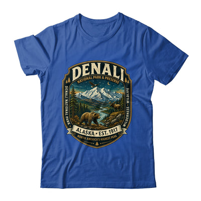 Denali National Park Alaska Mountain Wildlife Vintage Badge Shirt & Hoodie | teecentury