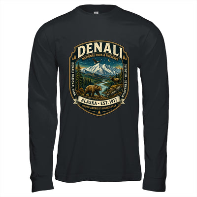 Denali National Park Alaska Mountain Wildlife Vintage Badge Shirt & Hoodie | teecentury