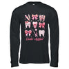 Dental Assistant Cute Pink Coquette Bow Teeth Dentist Squad Shirt & Hoodie | teecentury