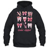 Dental Assistant Cute Pink Coquette Bow Teeth Dentist Squad Shirt & Hoodie | teecentury
