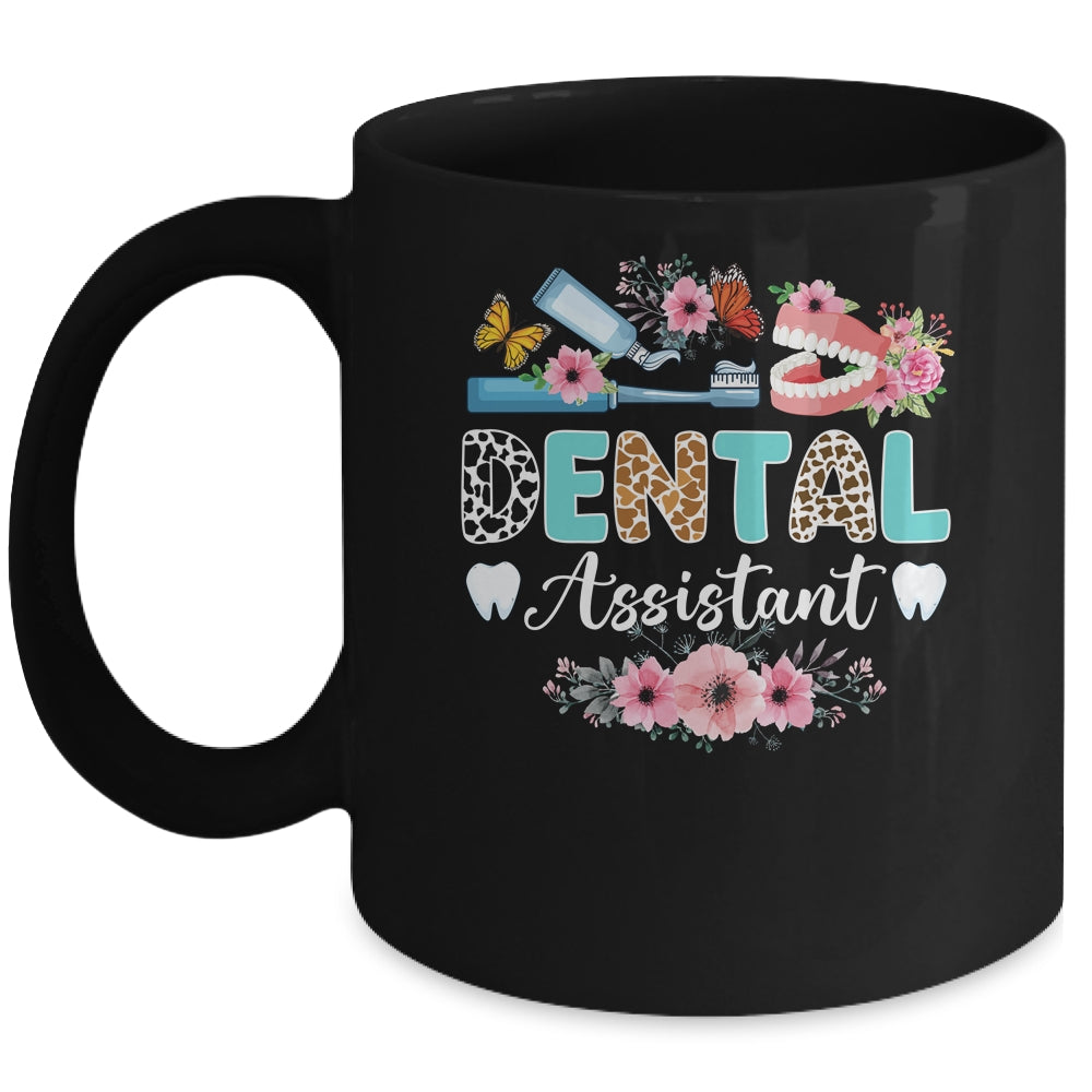 Dental Assistant Leopard Dental Assisting Dental Assistants Mug | teecentury