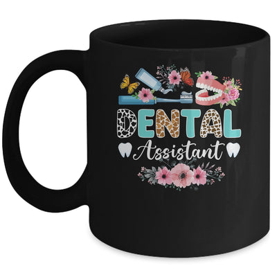 Dental Assistant Leopard Dental Assisting Dental Assistants Mug | teecentury