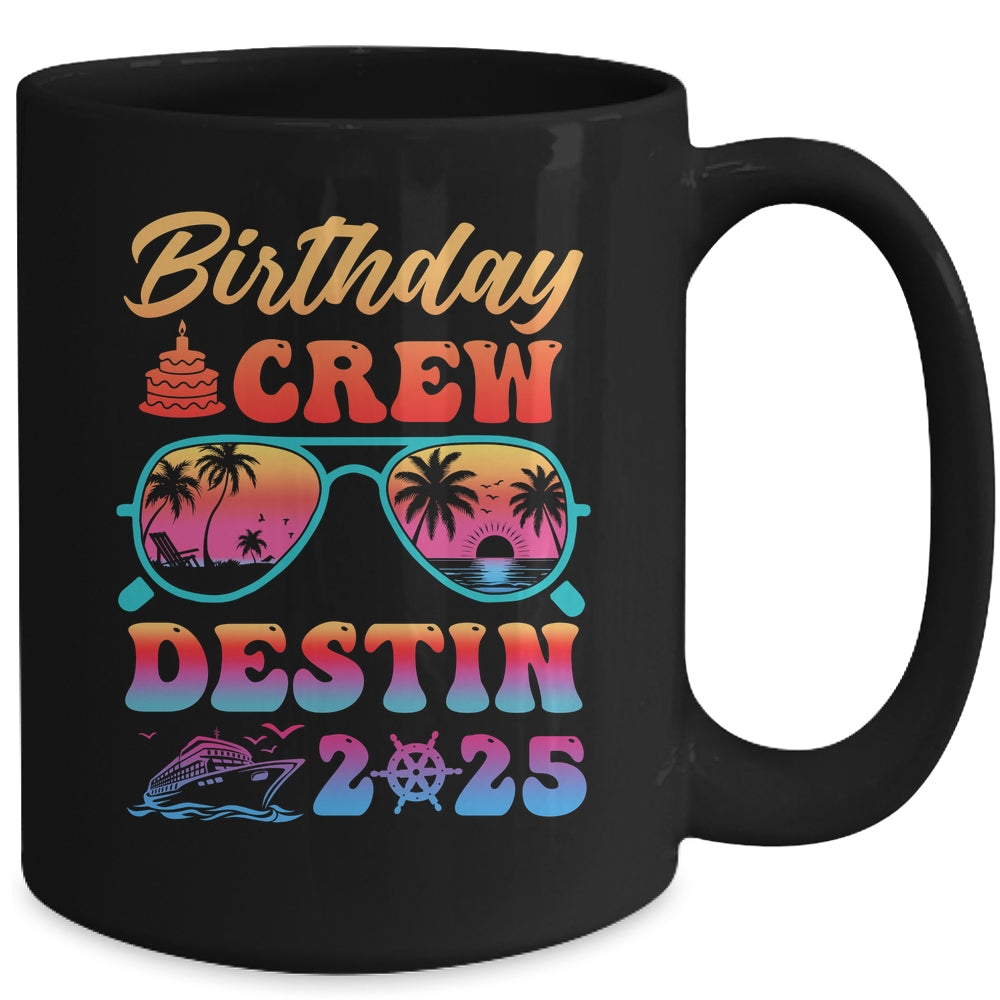 Destin Birthday Crew Vacation Cruise 2025 Summer Trip Group Mug | teecentury