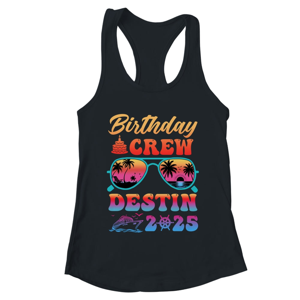 Destin Birthday Crew Vacation Cruise 2025 Summer Trip Group Shirt & Tank Top | teecentury