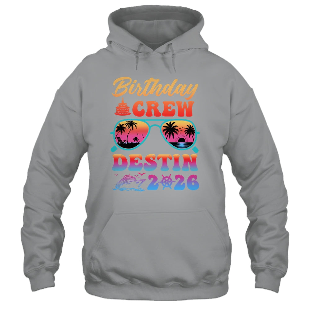 Destin Birthday Crew Vacation Cruise 2026 Summer Trip Group Shirt & Tank Top | teecentury