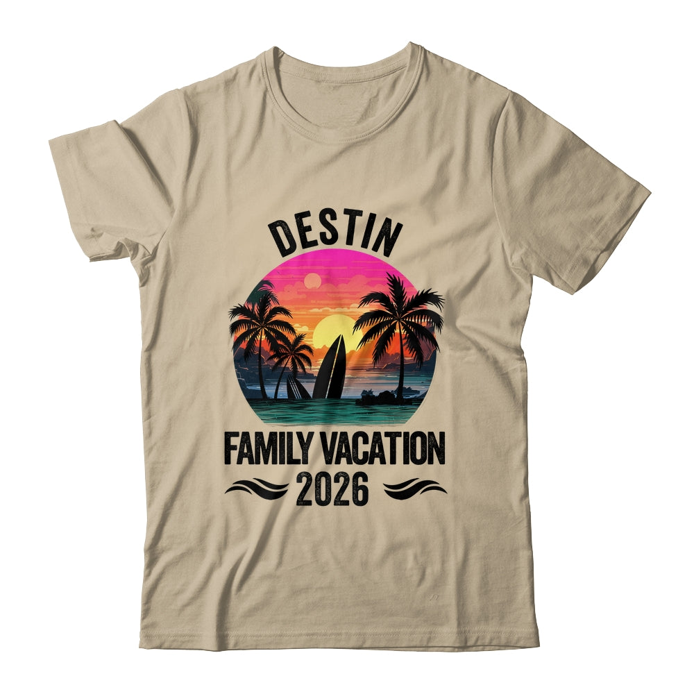 Destin Family Vacation 2026 Matching Outfits Beach Summer Shirt & Tank Top | teecentury