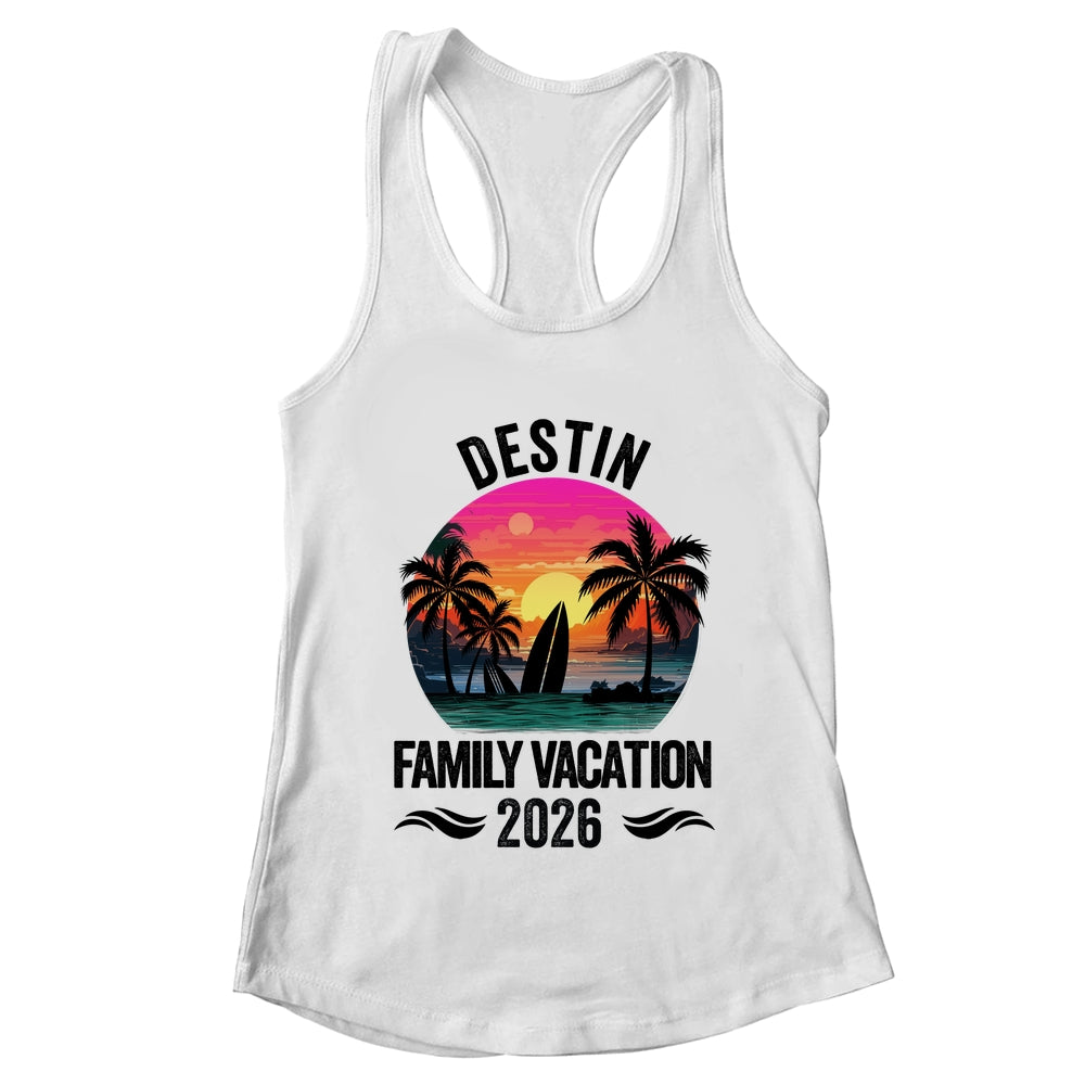 Destin Family Vacation 2026 Matching Outfits Beach Summer Shirt & Tank Top | teecentury