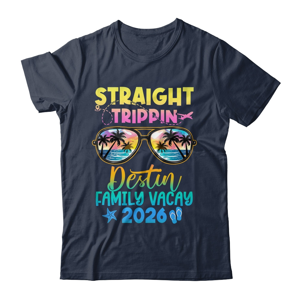 Destin Family Vacay Vacation 2026 Straight Trippin Shirt & Tank Top | teecentury