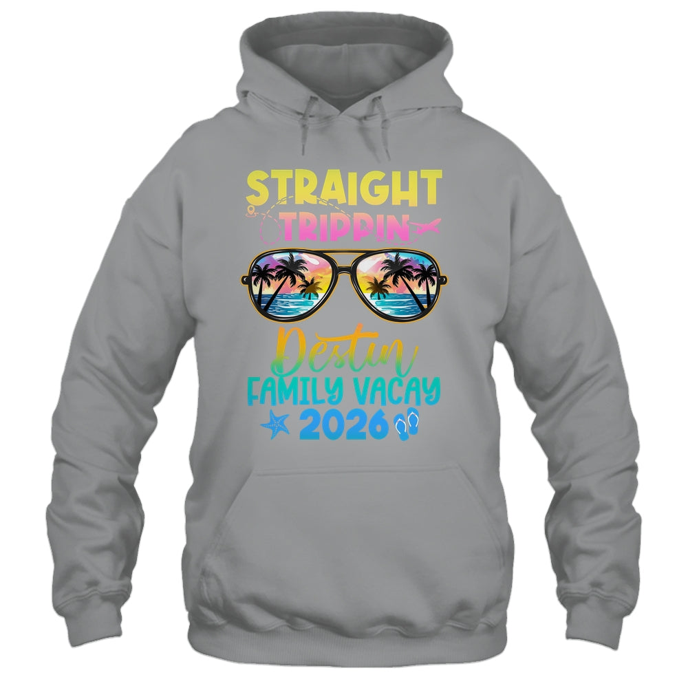 Destin Family Vacay Vacation 2026 Straight Trippin Shirt & Tank Top | teecentury