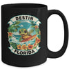 Destin Florida Cute Sea Turtle Surfing Summer Vacation Mug | teecentury