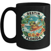 Destin Florida Cute Sea Turtle Surfing Summer Vacation Mug | teecentury