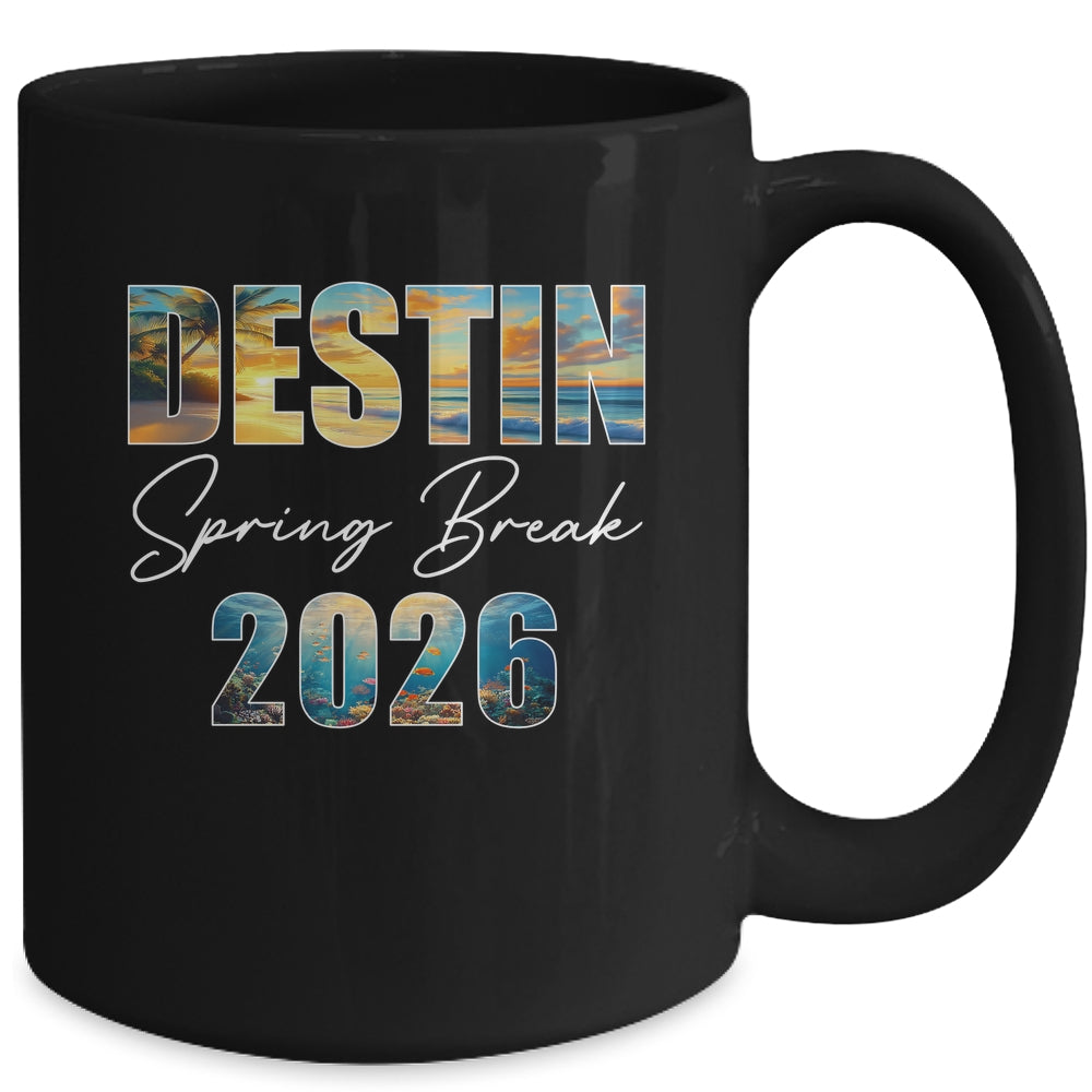 Destin Spring Break 2026 Summer Vacation Beach Mug | teecentury