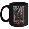 Devil Saw Me With My Head Thought He'd Won Until I Said Amen Mug | teecentury