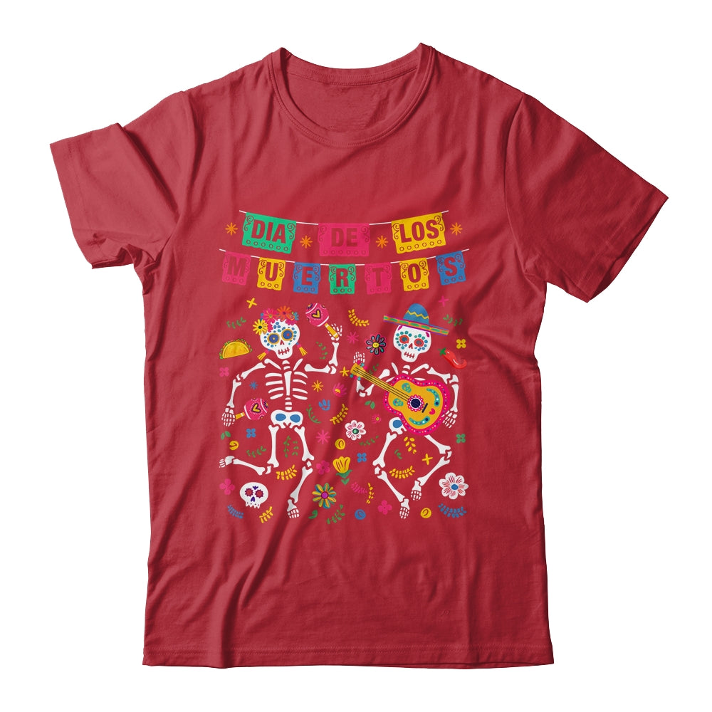 Dia De Los Muertos 2024 Mexican Skeleton Dancing Men Women Shirt & Hoodie | teecentury