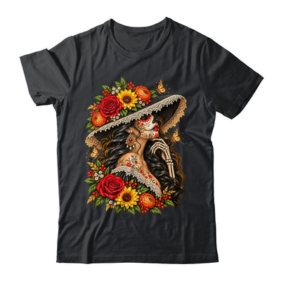 Dia De Los Muertos Flower Catrina Day Of The Dead Women Shirt & Tank Top | teecentury
