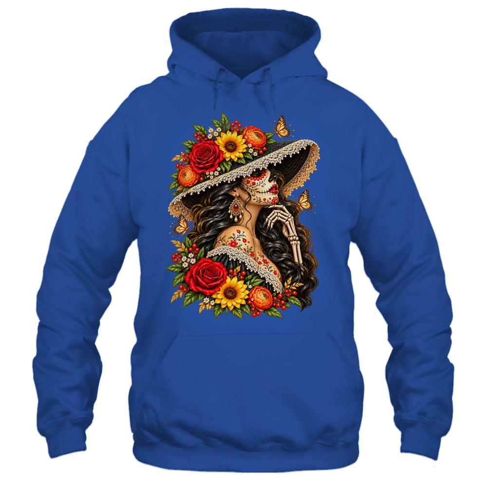 Dia De Los Muertos Flower Catrina Day Of The Dead Women Shirt & Tank Top | teecentury