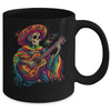 Dia De Los Muertos Mexican Skeletons Instrumentalist Dancing Mug | teecentury