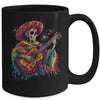 Dia De Los Muertos Mexican Skeletons Instrumentalist Dancing Mug | teecentury