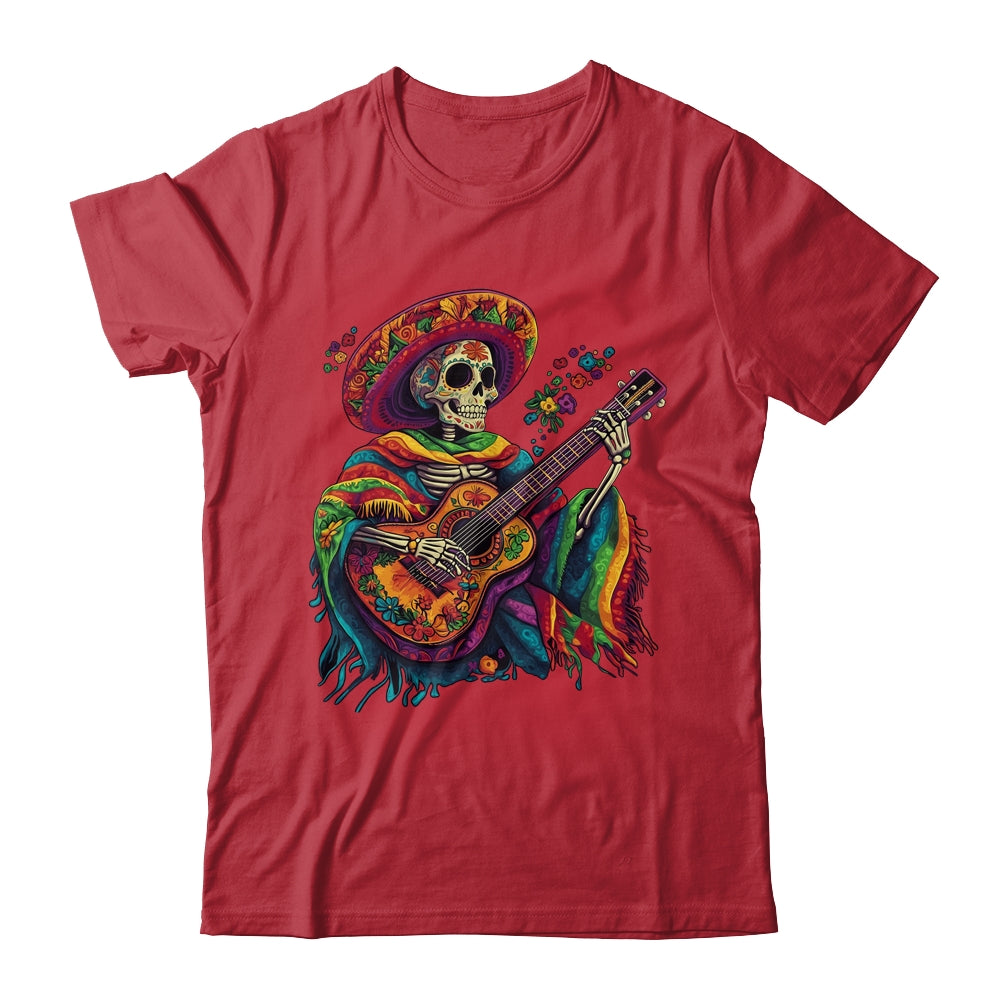 Dia De Los Muertos Mexican Skeletons Instrumentalist Dancing Shirt & Hoodie | teecentury