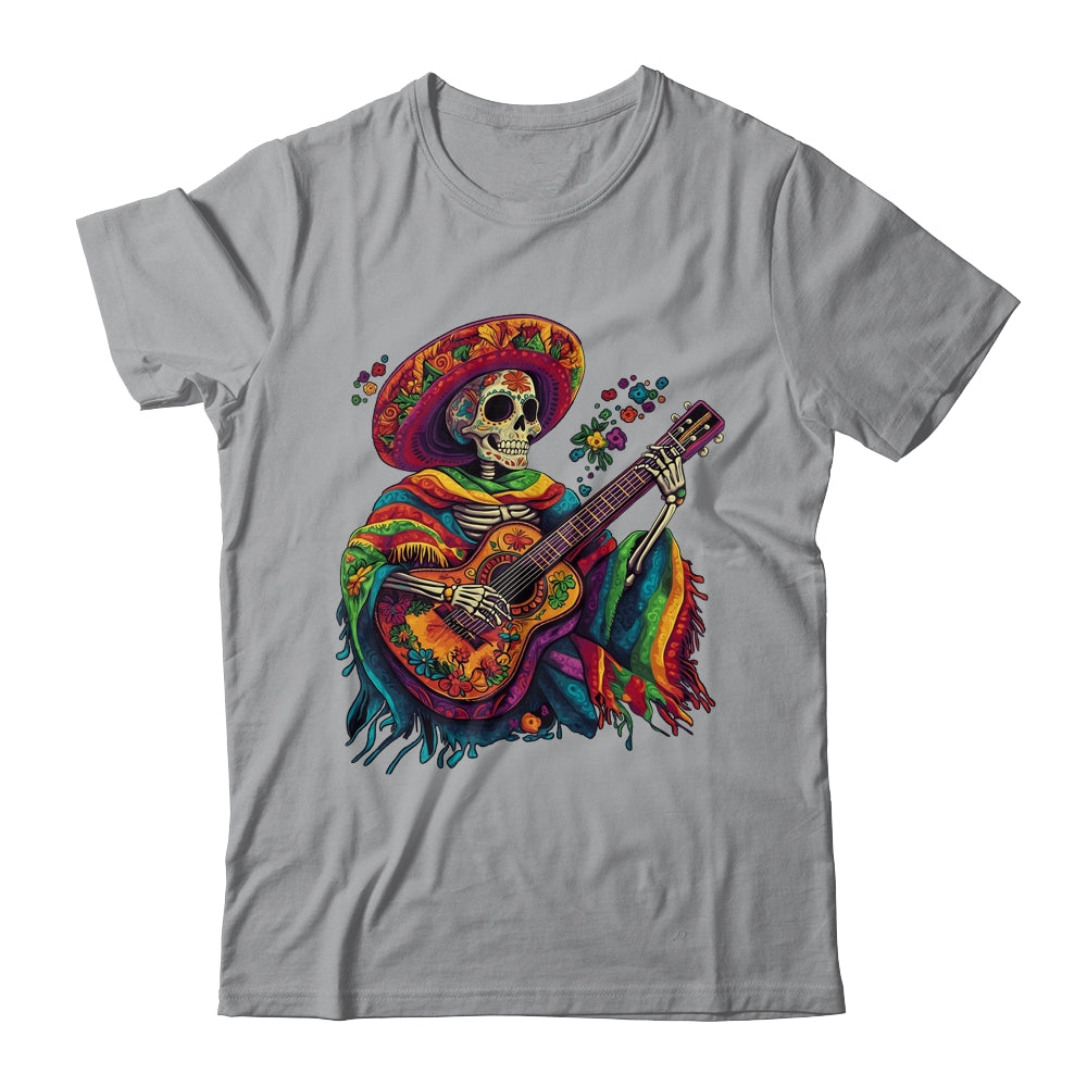 Dia De Los Muertos Mexican Skeletons Instrumentalist Dancing Shirt & Hoodie | teecentury